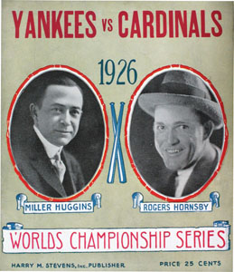 1926 World Series Program - Yankee Stadium